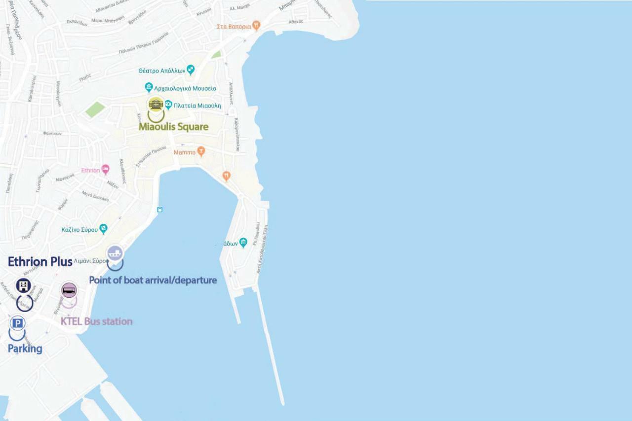Ethrionplus Two Rooms Apartments Balconies 100 M From The Port Ermoupoli Exterior foto